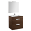 Pack mueble wenge 70cm 2 cajones Debba Roca