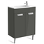 Mueble gris 60cm compacto con puertas Debba Roca