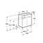 Mueble blanco 60cm compacto con puertas Debba Roca