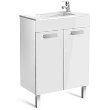 Mueble blanco 60cm compacto con puertas Debba Roca