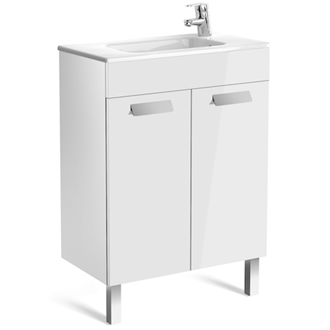 Mueble blanco 60cm compacto con puertas Debba Roca