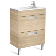 Mueble roble 60cm compacto 2 cajones Debba Roca