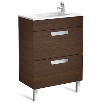 Mueble wenge 60cm compacto 2 cajones Debba Roca
