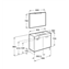 Pack mueble gris 60cm compacto puertas Debba Roca