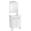 Pack mueble blanco 60cm compacto puertas Debba Roca