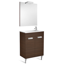 Pack mueble wenge 60cm compacto puertas Debba Roca