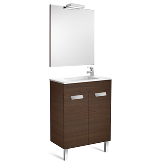 Pack mueble wenge 60cm compacto puertas Debba Roca