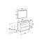 Pack mueble blanco 60cm compacto 2 cajones Debba Roca