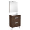 Pack mueble wenge 60cm compacto 2 cajones Debba Roca