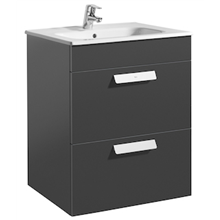 Mueble gris 60cm 2 cajones Debba Roca