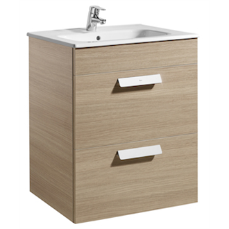 Mueble roble 60cm 2 cajones Debba Roca