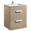 Mueble roble 60cm 2 cajones Debba Roca