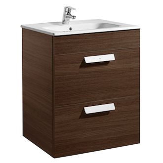 Mueble wenge 60cm 2 cajones Debba Roca