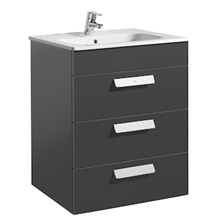 Mueble gris 60cm 3 cajones Debba Roca