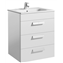 Mueble blanco 60cm 3 cajones Debba Roca