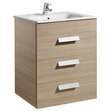 Mueble roble 60cm 3 cajones Debba Roca
