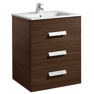 Mueble wenge 60cm 3 cajones Debba Roca