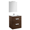 Pack mueble wenge 60cm 2 cajones Debba Roca