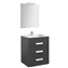 Pack mueble gris 60cm 3 cajones Debba Roca