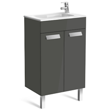 Mueble gris 50cm compacto con puertas Debba Roca
