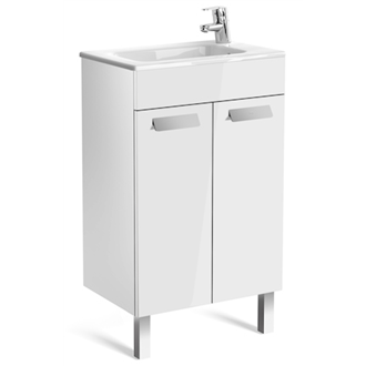 Mueble blanco 50cm compacto con puertas Debba Roca