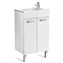 Mueble blanco 50cm compacto con puertas Debba Roca