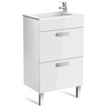 Mueble blanco 50cm compacto 2 cajones Debba Roca