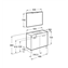 Pack mueble gris 50cm compacto puertas Debba Roca