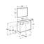 Pack mueble blanco 50cm compacto puertas Debba Roca