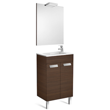 Pack mueble wenge 50cm compacto puertas Debba Roca
