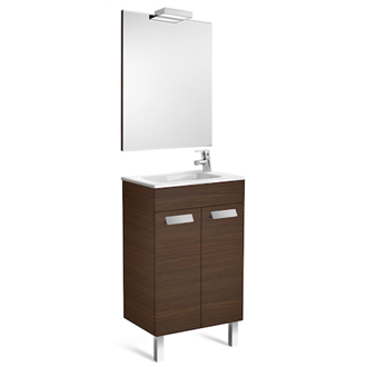 Pack mueble wenge 50cm compacto puertas Debba Roca