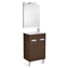 Pack mueble wenge 50cm compacto puertas Debba Roca