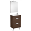 Pack mueble wenge 50cm compacto 2 cajones Debba Roca