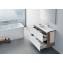 Lavabo mural o sobremueble Prisma izda 110cm Roca