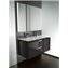 Mueble 120cm gris y lavabo Kalahari Roca