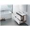 Pack mueble 90cm dos cajones blanco-fresno Prisma Roca