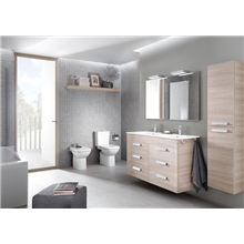 Mueble roble 120cm 6 cajones Debba Roca