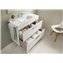 Mueble blanco 80cm compacto 2 cajones Debba Roca