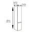 Mueble columna blanco brillo TEGLER