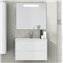 Mueble con lavabo de fondo reducido Blanco brillo Ibiza TEGLER