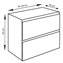 Mueble con lavabo de fondo reducido Blanco brillo Ibiza TEGLER