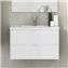 Mueble con lavabo de fondo reducido Blanco brillo Ibiza TEGLER
