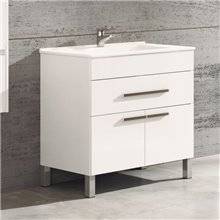 Mueble con lavabo Blanco brillo Bahía TEGLER