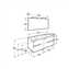 Mueble Pack wenge 120cm Victoria-N Roca
