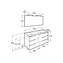 Mueble Pack Family gris 120cm Victoria-N Roca