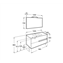 Mueble Pack wenge 100cm Victoria-N Roca