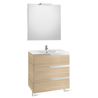 Mueble Pack Family roble 90cm Victoria-N Roca