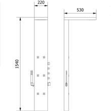 Columna de ducha DUPLO SALGAR