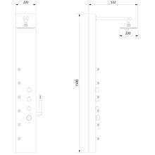 Columna de ducha SQUARE SALGAR
