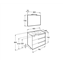 Mueble Pack Family wenge 80cm Victoria-N Roca